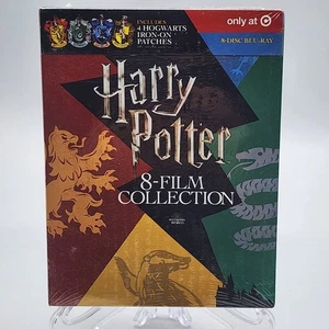 COLLECTION HARRY POTTER DE 8 FILMS Blu-ray. 4 écussons inclus TARGET EXCLUSIVE - Photo 1/6