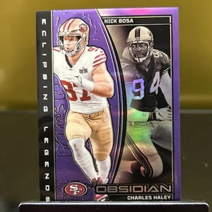 Obsidian Nick Bosa Charles Haley Eclipsing Legends 2024 púrpura/50 49ers Niners - Imagen 1 de 5