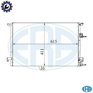CONDENSER AIR CONDITIONING 667177 FOR CADILLAC SAAB 9-3X Z20NER/20LER 2.0L 4cyl - Picture 1 of 9