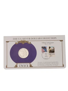 PCS 1894 O Morgan dólar de plata y panel de estampillas - Colección de dólares de plata de EE. UU. - Imagen 1 de 4