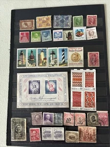 Collection Of Foreign On Pages Mint Used Back Book Canal Zone N527 - Picture 1 of 12