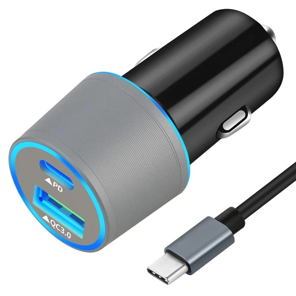 Cargador de coche rápido USB C para Google Pixel 10/10 Pro/10 Pro XL/10 Pro plegable/9/9a/... Foto 1 de 4