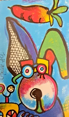 Telefonkarte Sternzeichen Otmar Alt " Jahr des Hasen " Telekom  P 09 05/94 Voll - Bild 1 von 2