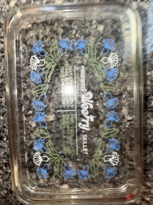 Tapa de repuesto de vidrio para sartén eléctrica Presto Weefry vintage Foto 1 de 3