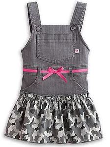 New American Girl Bitty Baby Camo Jumper Dress Size 4 5 6 - Picture 1 of 1