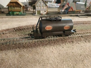 FLEISCHMANN, HAND PAINTED WEATHERED ESSO TANK WAGON, SCALE HO - Picture 1 of 10