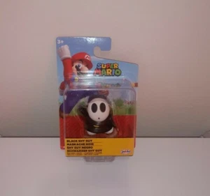 Super Mario Bros. BLACK SHY GUY Action Figure 2.5" Jakks Collectible Toy New - Picture 1 of 2