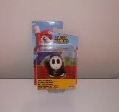 Figura de Acción Super Mario Bros. BLACK SHY GUY 2.5" Jakks Juguete Coleccionable Nuevo Foto 1 de 2