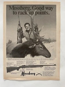 Vintage 1970 Mossburg 800 Deluxe Center Fire Print Ad Robert Stack - Bild 1 von 3