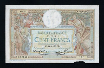 France 100 Francs  1939 P-86 VF - Image 1 of 2