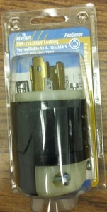 Leviton 2711 30A-125/250V Locking Plug (Black) Box of 2 - Picture 1 of 1