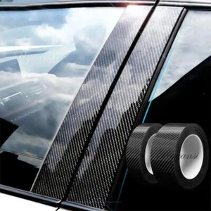 Protector Sill Scuff Cover Car Door Body Carbon Fiber Sticker Anti Scratch Strip - Picture 1 of 6