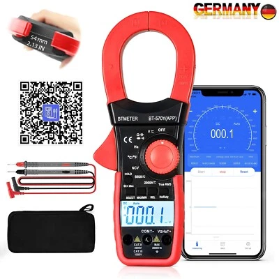 TRMS Digital Zangenmultimeter Zangenmessgerät  2000A 2000V AC DC Volt Amp Strom - Bild 1 von 4