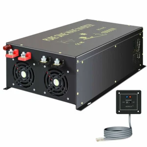 10000W Pure Sine Wave Inverter 12V to120V Car Power Inverter Truck Remote Switch - Picture 1 of 5