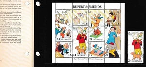 GUERNSEY. RUPERT BEAR AND FRIENDS PRESENTATION PACK 1993. SG 605-MS606 MNH - Picture 1 of 3