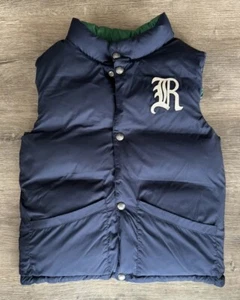 Polo Ralph Lauren Puffer Reversible Vest Jacket Boys Goose Down Size 7 - Picture 1 of 13