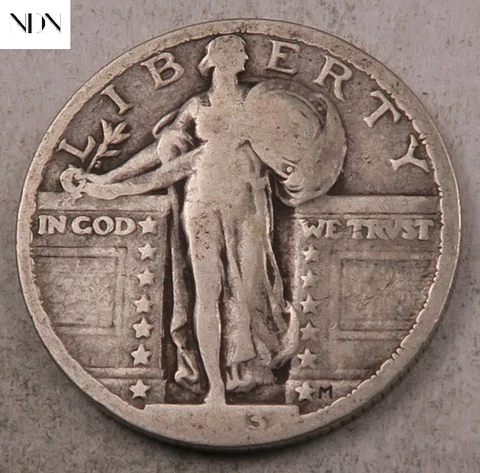 1923 Standing Liberty Quarter - Weak Date - 90% Silver #24185 Cover
