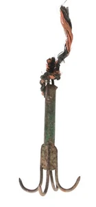 Vintage Cast Iron Grappling Hook for Boat 4 Hooks Welded 10.5" - Picture 1 of 7