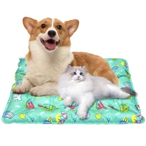 Cooling Bed for Dogs - Cats Cooling Mat Washable Pets Cooling Pad Non-Slip Ke... - Picture 1 of 7