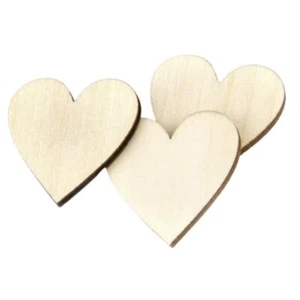 Wooden Hearts 10mm 20mm 30mm 40mm 50mm 60mm 80mm 100mm DIY Love Craft Wood Scrap - Bild 1 von 20