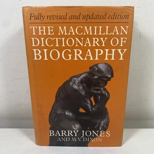 The Macmillan Dictionary of Biography by Barry Jones and M.V. Dixon Hardcover - Picture 1 of 11