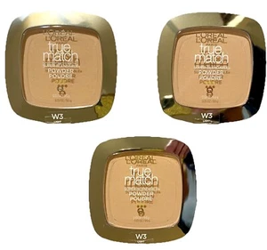 3 PACK Loreal True Match Super-Blendable Powder- W-3 Light/Medium NEW & SEALED! - Picture 1 of 7