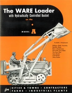 Oliver Cletrac Model A Ware Loader with Bucket Brochure Leaflet Crawler Tractor - Picture 1 of 9