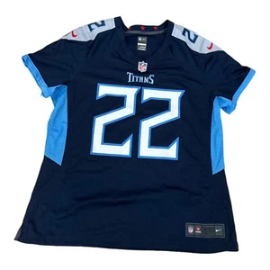Nike Tennessee Titans 22 Derrick Henry Jersey Navy Women Size XL Retail $140 NWT - Picture 1 of 11