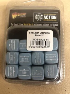 Blue Bolt Action Order Dice - WGB-DICE-14 - NIB - Picture 1 of 1