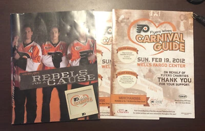 Programa/libro y folletos de carnaval de esposas Philadelphia Flyers 2012 Foto 1 de 4