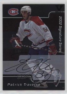 2001-02 ITG Be A Player Signature Series Vault Black Patrick Traverse #079 Auto