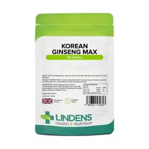 Lindens Korean Ginseng Max 3125 mg 90 tablets - Bild 1 von 1