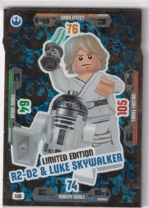 Lego Star Wars Serie 3 Karte Nr. 224 LE6 R2-D2 & Luke Skywalker - Picture 1 of 1