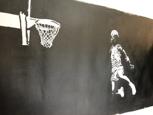 Michael Jordan Chicago Bulls Last dance 40x16inch oil painting. Not a print. - Picture 1 of 4