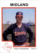 1987 Midland Angels ProCards #18 Chuck Hernandez Tampa Bay Florida Baseball Card