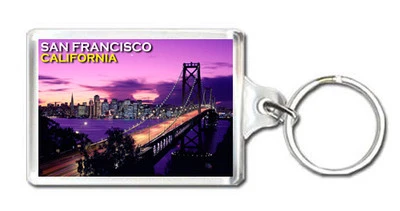 SAN FRANCISCO CALIFORNIA BAY BRIDGE MOD2 KEYRING SOUVENIR LLAVERO