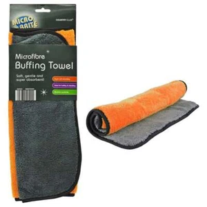 Microfibre Multipurpose Buffing Towel No Streaks Machine Washable Double Sided - Picture 1 of 12