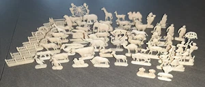 Alte Margarinefiguren 67 Stück fri-Homa Eigelb Tiere Zootiere Wildtiere Figuren - Bild 1 von 10