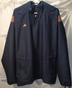 Adidas Blue Windbreaker Warmup Lightweight Jacket Mens XL New - Picture 1 of 3