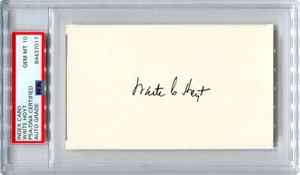 Tarjeta de índice autografiada Hoyt Waite PSA grado automático gema como nueva 10 - Yankees de Nueva York - Imagen 1 de 1