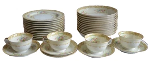Noritake China Gramatan 12 Luncheon Plates 12 Bowls 5 Saucer 4 Cups Vintage 1933 - Picture 1 of 17