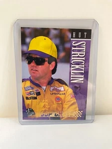 Cup Chase *Hut Stricklin* Gold 1995 Press Pass Racing Race Card NASCAR # 30 - Picture 1 of 4