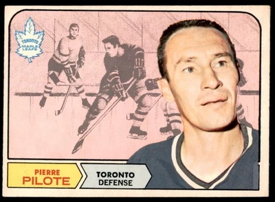 1968-69 O Pee Chee #124 PIERRE PILOTE  Toronto Maple Leafs  EX-EX+ - Image 1 of 2