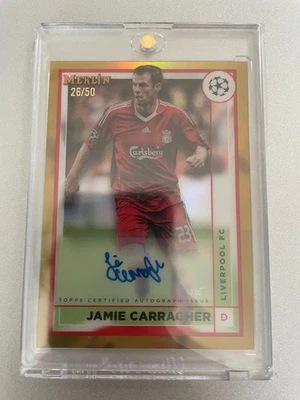 Carragher topps merlin autograph card 26/50 - Image 1 of 2
