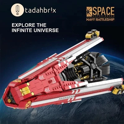 MOC The Expanse Navy Battleship building blocks 2107 Pieces Birthday Gift Toys - Image 1 of 4