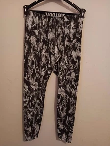Leggings Nike Just Do It, donna taglia small, nero bianco e grigio, elasticizzati, usati in ottime condizioni - Foto 1 di 6