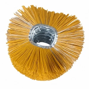 Snow Sweeper Part Compact Radial Bristle Brush with Metal Mounting Loop - Afbeelding 1 van 8