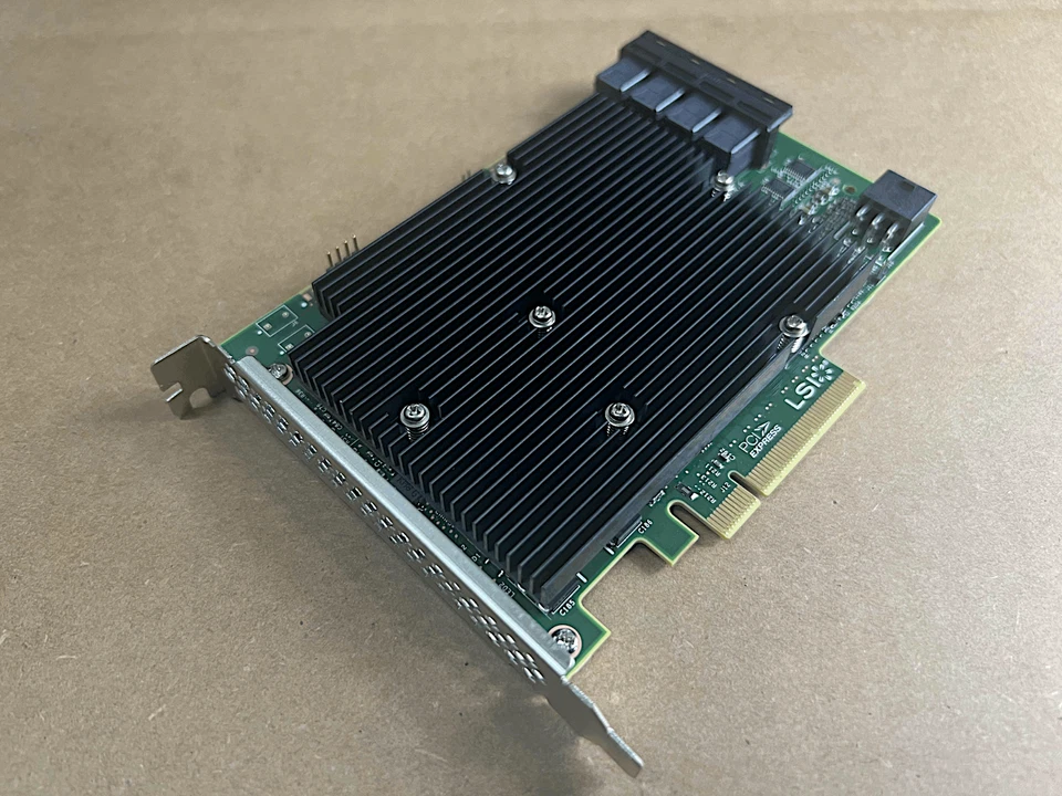 LSI 9300-16i 16-Port 12Gb/s SAS3 PCI-e 3.0 x8 HBA - IT Mode - ZFS Unraid FreeNAS - Image 1 of 4