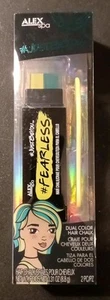 ALEX Spa Dual Glide On Hair Chalk & Comb # JustBeYou - Yellow/Green Temporary - Picture 1 of 2