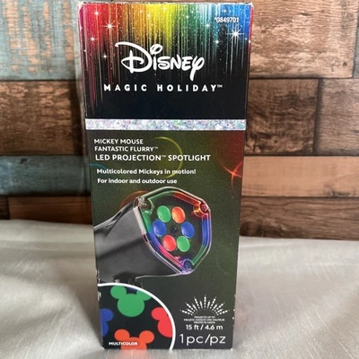 Disney Magic Holiday Mickey Mouse Fantastic Flury Projection Reflector LED Light - Image 1 of 4